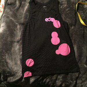 Pink & Black Tank Top
